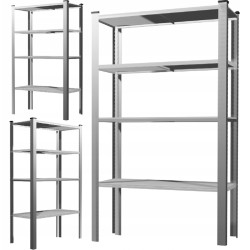 Extralink Metallregal, 4-stufig 150x75x30cm 50 kg