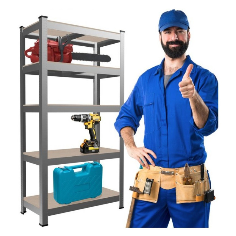 Extralink Regal, 5-stufig 180x90x30cm 175 kg