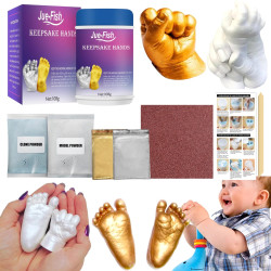 Kit de Moldeo de Manos y Pies Extralink 3D para Ninos - Set de Yeso para Bebés