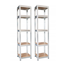 Extralink | Set aus zwei 5-stufigen Regalen | 180x40x40 cm, 175 kg