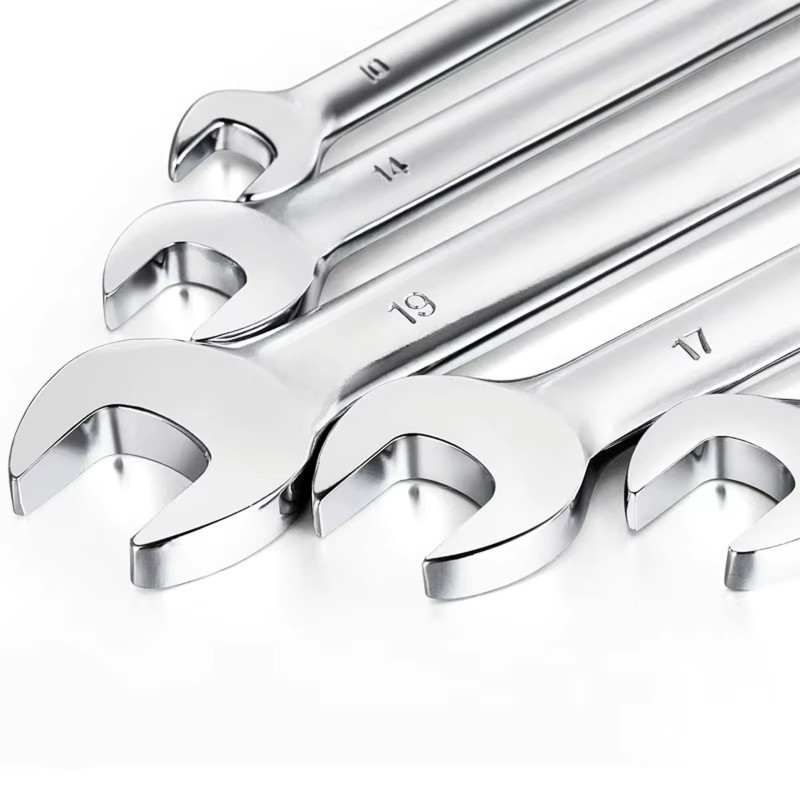 Juego de Llaves Planas y de Ojo Extralink, 8 piezas. Llaves Planas y de Ojo Estuche 8-22 mm