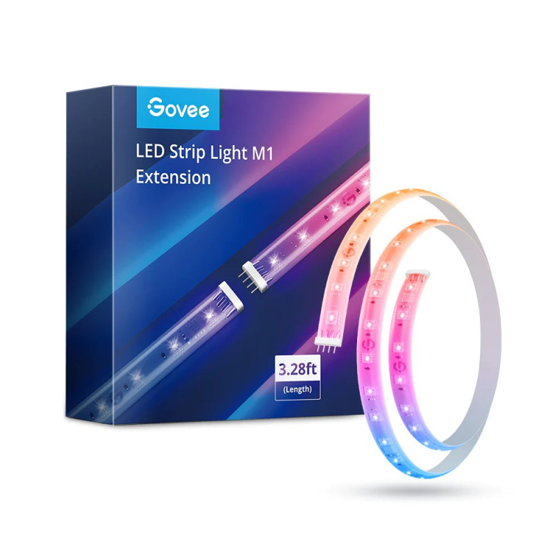 Govee H100E LED Strip Light M1 Extension 1m | Extensao de faixa de LED | RGBIC, compatível com Matter