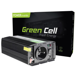 Green Cell INV05DE | Przetwornica napięcia | samochodowa 12V, 300W, czysty sinus