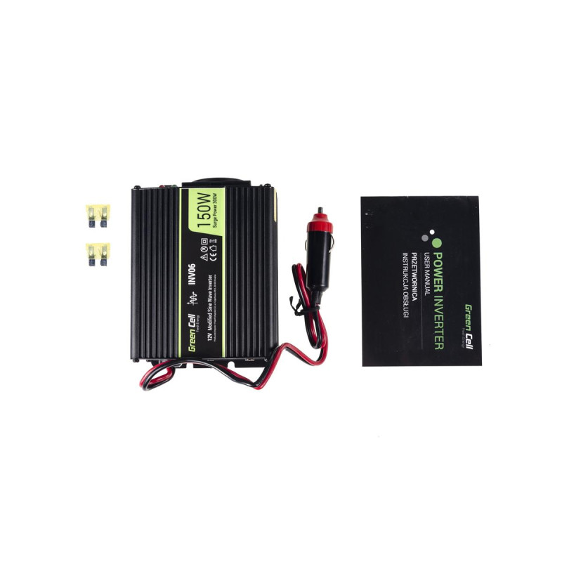 Green Cell INV06 | Convertitore di tensione per auto | 12V, 150W