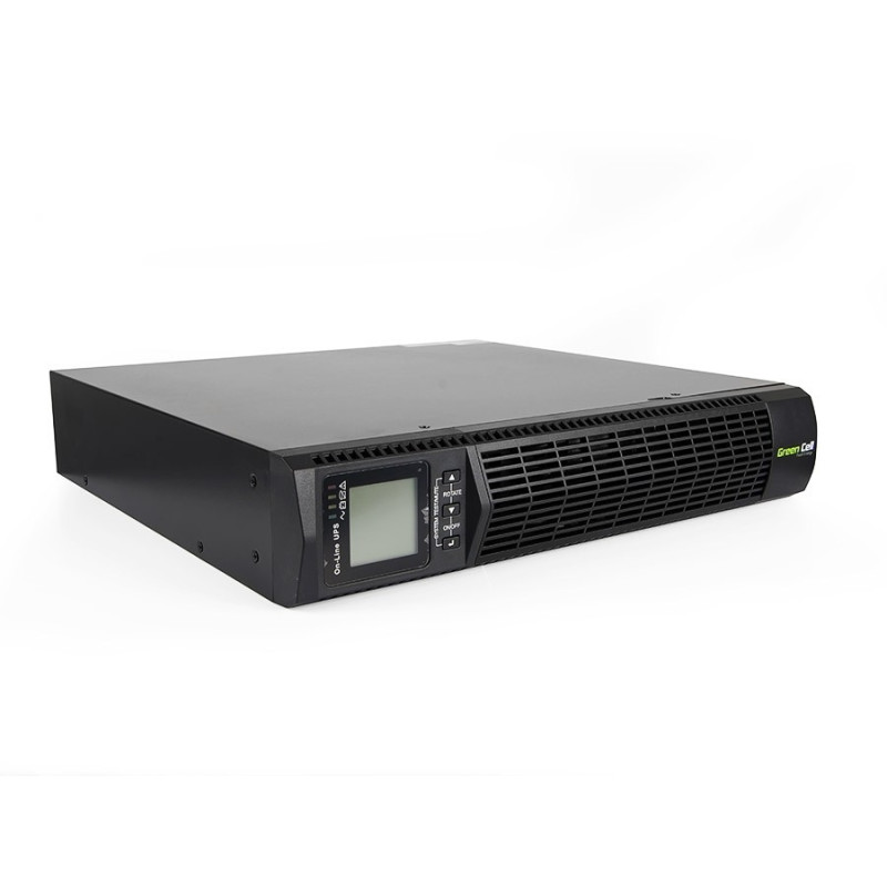 GREEN CELL UPS | UPS | Online RTII, LCD-Bildschirm, 1000VA-Rack
