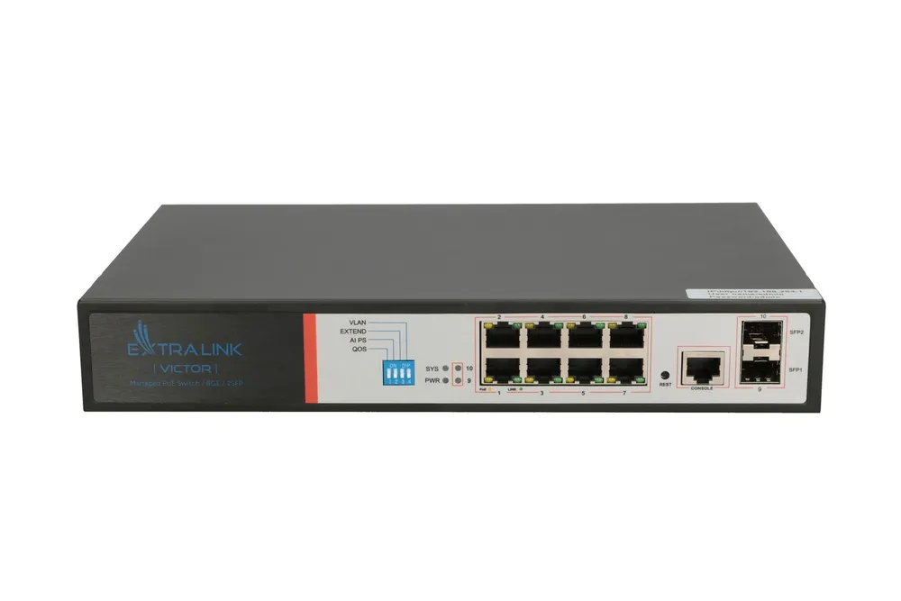 Switch PoE Gigabit SFP Extralink