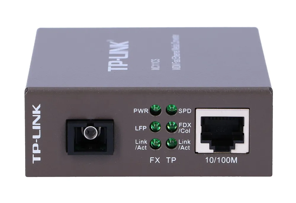 TP-Link MC111CS | Media Konvertor | 1x SC/UPC, 1x RJ45 100Mb/s, 1550/1310nm, Jednomodový Prędkość transmisji danychFast Ethernet