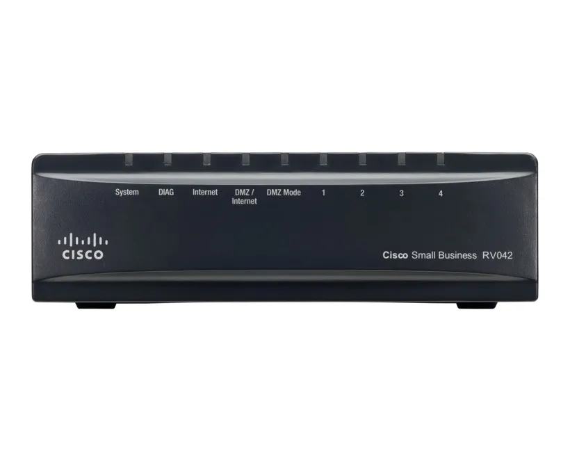 Cisco RV042 | Router | 4x RJ45 100 Mb/s, 2x WAN, VPN, Partner oficial de Rodzaj zasilania urządzeniaZasilacz