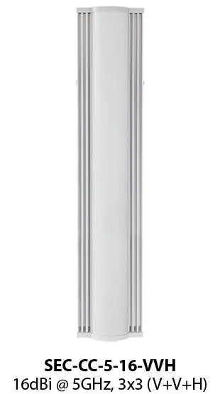 RF Elements SEC-CC-5-16-VVH | Antena sektorowa | MIMO, 5GHz, 16dBi, 3x RP-SMA Częstotliwość anteny5 GHz
