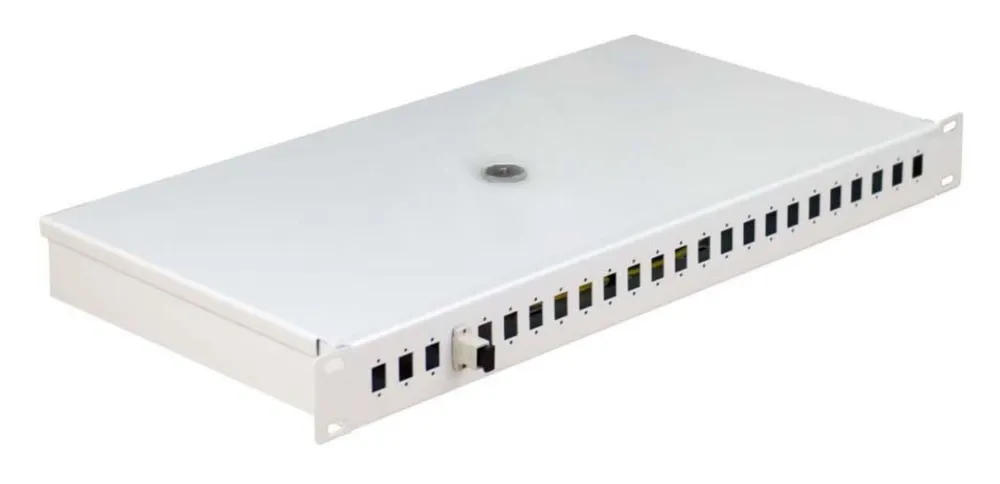 Mantar PS 19" 1U SC 24 Simplex | Fiberoptik-Patchpanel | Tiefe 210 mm Max. liczba spawów24 Core