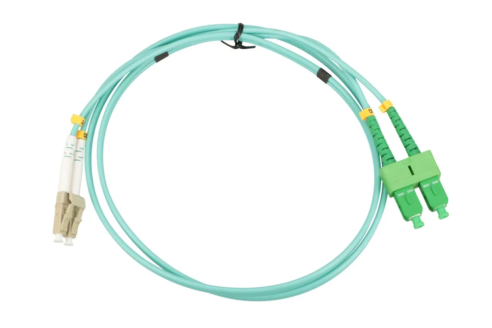 Extralink LC/UPC-SC/APC | Patchcord | Multimodo, OM3, Duplex, 3mm, 1m Długość1m
