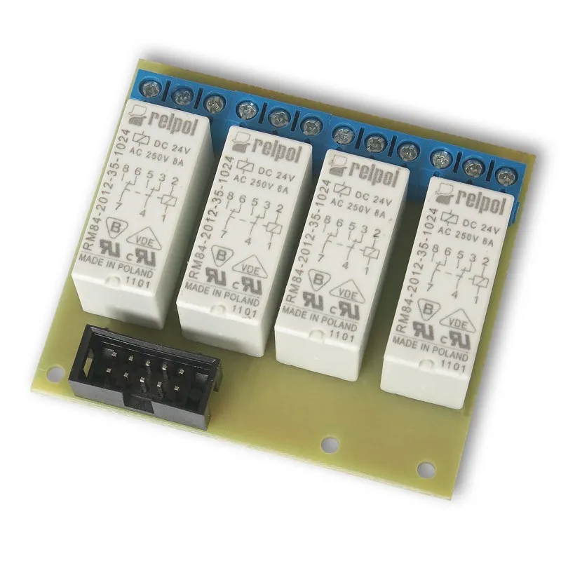 Tinycontrol | Placa de relés | 16A x4 0