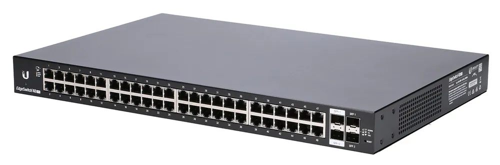 Ubiquiti ES-48-LITE | Switch | EdgeMAX EdgeSwitch, 48x RJ45 1000Mb/s, 2x SFP+, 2x SFP Standard sieci LANGigabit Ethernet 10/100/1000 Mb/s