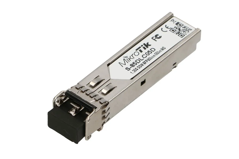 MikroTik S-85DLC05D | Modulo SFP | 1,25 Gb / s, LC / UPC, 850nm, 550m, multimodale Dystans transmisjiPoniżej 1km