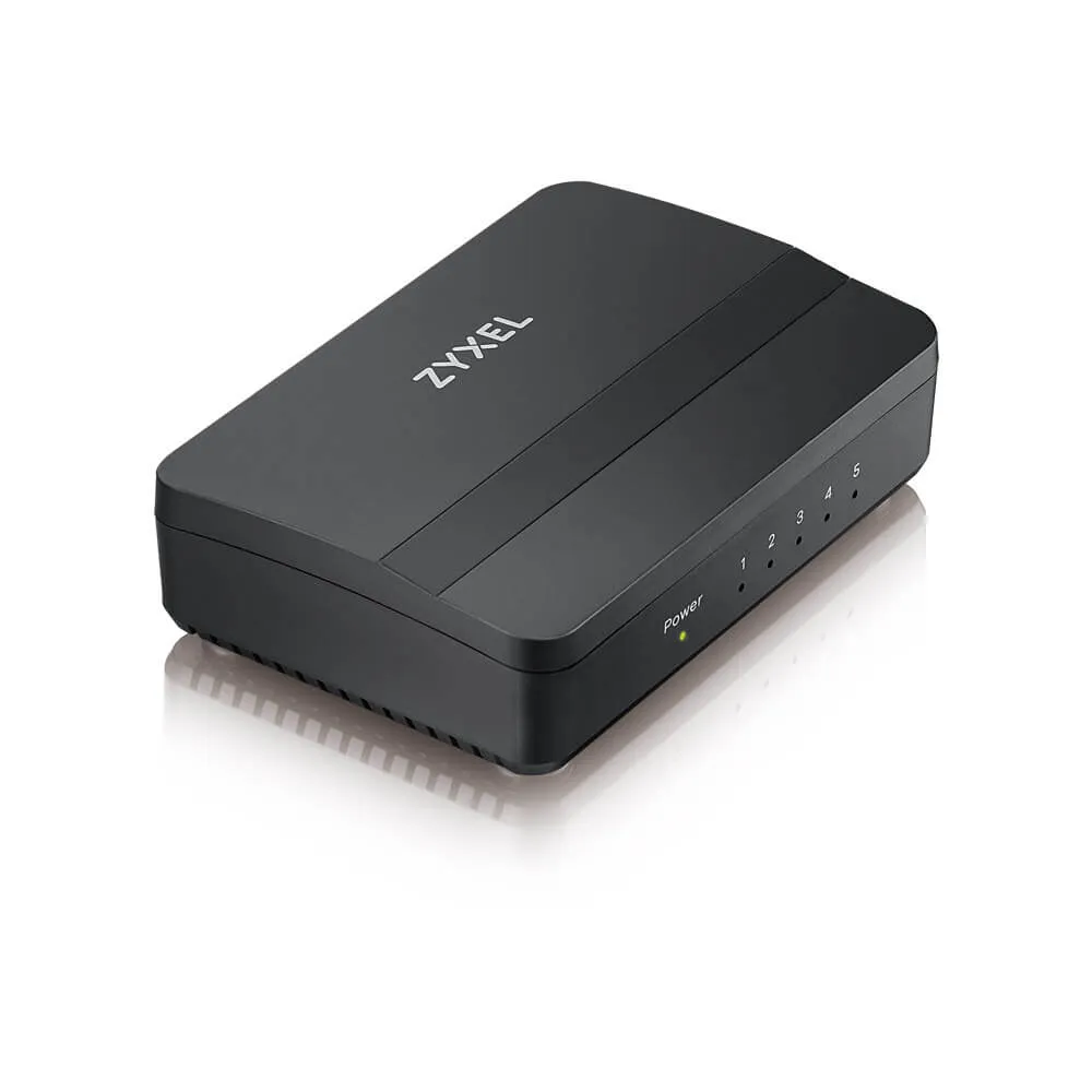 Zyxel GS-105S V2 | Switch | 5x RJ45 1000Mb/s, no gestionado Standard sieci LANGigabit Ethernet 10/100/1000 Mb/s