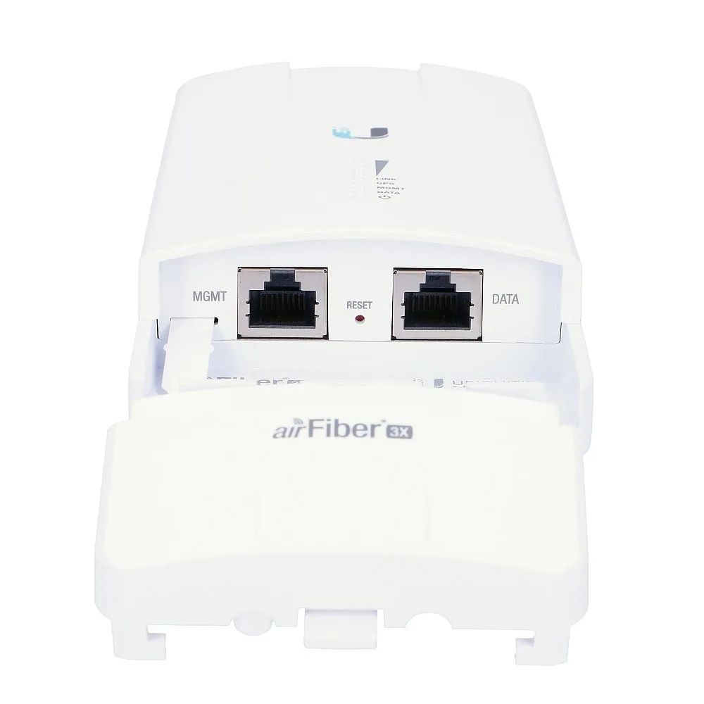 Ubiquiti AF-3X | Rádiová linka | AirFiber, 3GHz, GPS, 1x RJ45 1000Mb/s, 29dBi Maksymalna przepustowość radiolinii525 Mbps