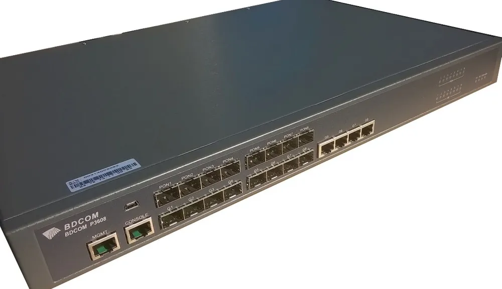BDCOM P3608 | OLT | EPON, 8x GE + 8x EPON Standard PONEPON