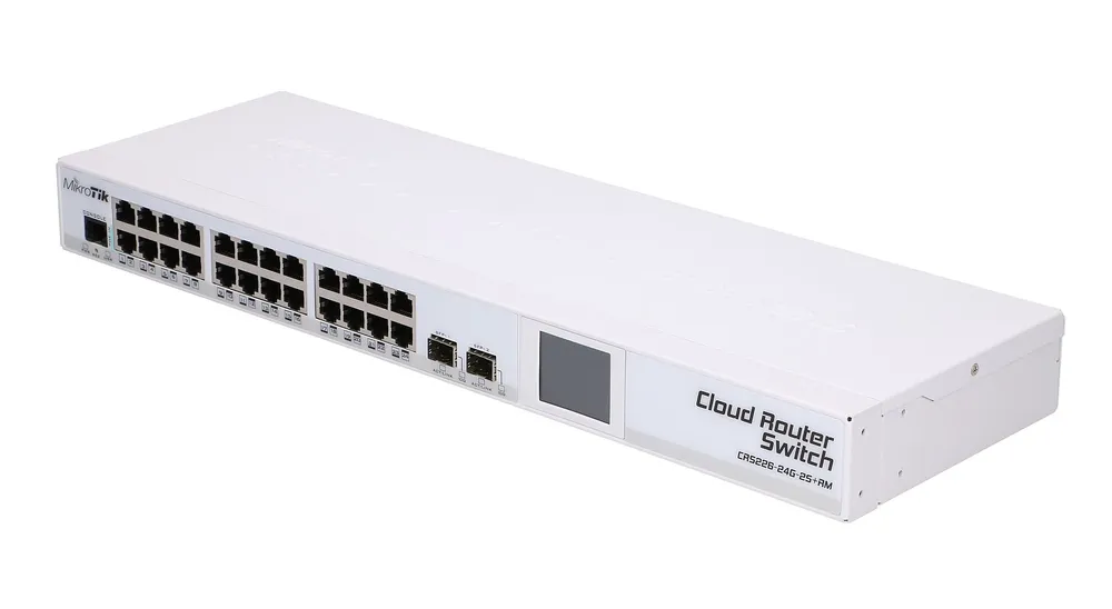 MikroTik CRS226-24G-2S+RM | Switch | 24x RJ45 1000Mb/s, 2x SFP+ Standard sieci LANGigabit Ethernet 10/100/1000 Mb/s