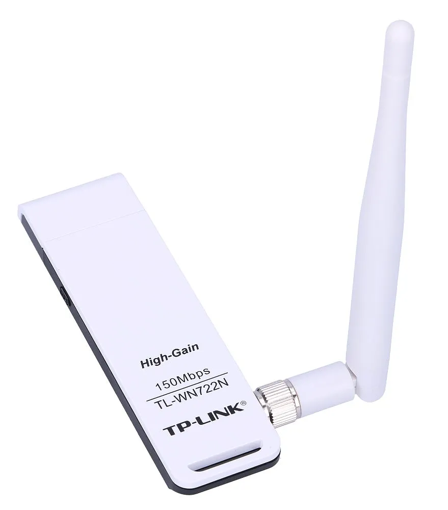 TP-Link TL-WN722N | Adaptér WiFi USB | N150, 2,4GHz, 4dBi Ilość portów LANNie dotyczy