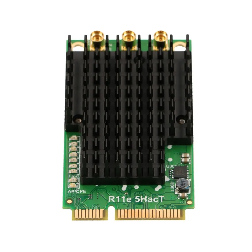 MikroTik R11e-5HacT | Tarjeta miniPCI-e | AC1300, 5GHz, 3x MMCX 5