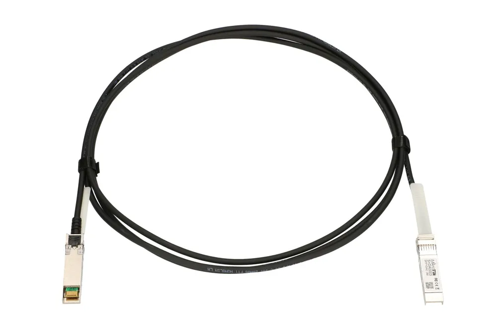 MikroTik S+DA0003 | Kabel DAC SFP+ | 10Gb/s, 3m Dystans transmisji3m