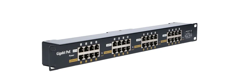 Extralink 16 Puertos | Gigabit PoE Inyector | 16x 1000Mb/s RJ45, Rackmount 4