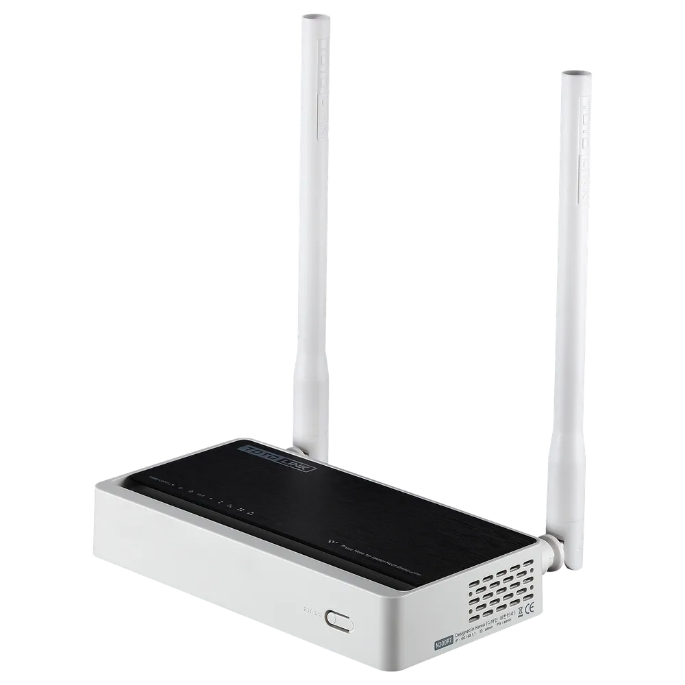 Totolink N300RT | WiFi Router | 300Mb/s, 2,4GHz, 5x RJ45 100Mb/s, 2x 5dBi Częstotliwość pracy2.4 GHz