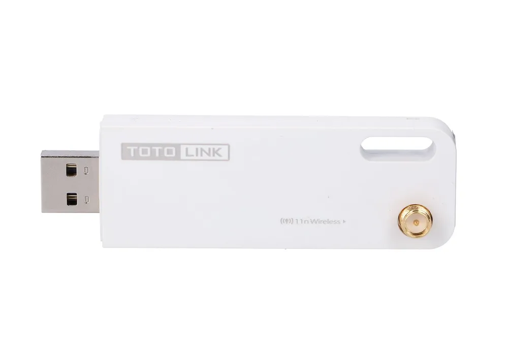 Totolink N150UA | WiFi USB Adapter | 150Mb/s, 2,4GHz, 5dBi Maksymalna prędkość transmisji bezprzewodowej150 Mb/s