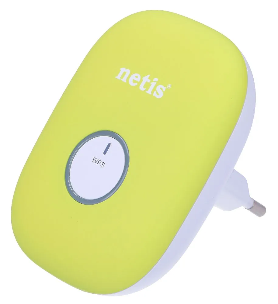 Netis E1+ | Zesilovač signálu WiFi | 300Mb/s, 2,4GHz, 1x RJ45 100Mb/s, zelený Częstotliwość pracy2.4 GHz