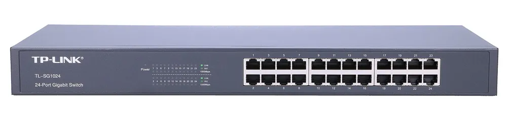 TP-Link TL-SG1024 | Switch | 24x RJ45 1000Mb/s, Rack, No gestionado, EU Standard sieci LANGigabit Ethernet 10/100/1000 Mb/s