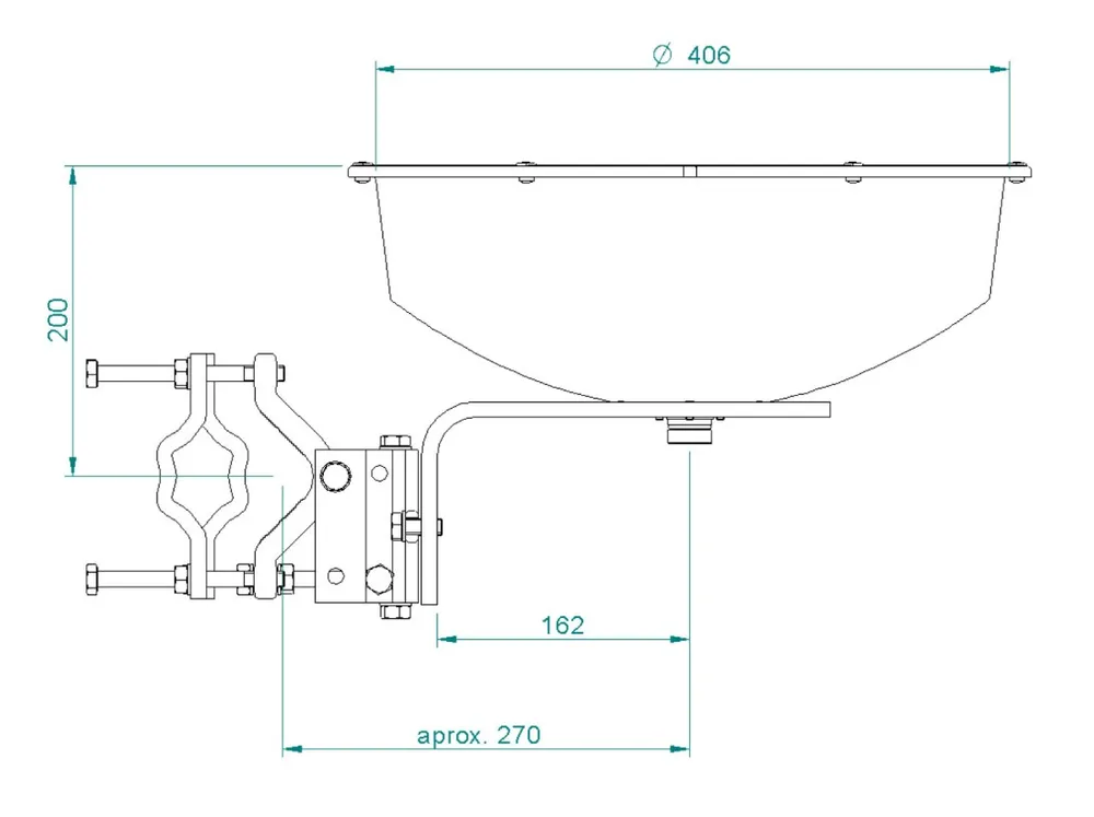 Jirous JRMA-380 10/11 | Parabolic antenna | 10.1 – 11.7GHz, 28dBi, dedicated for Mimosa B11 Kompatybilny z markąMimosa