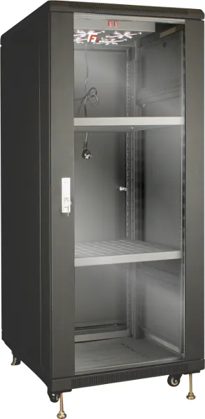 Getfort 27U 600x1000 | Szafa rack | stojąca, 2 półki, 4 wentylatory Wysokość szafy27U