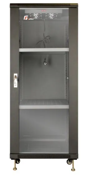 Getfort 27U 600x1000 | Szafa rack | stojąca, 2 półki, 4 wentylatory 1