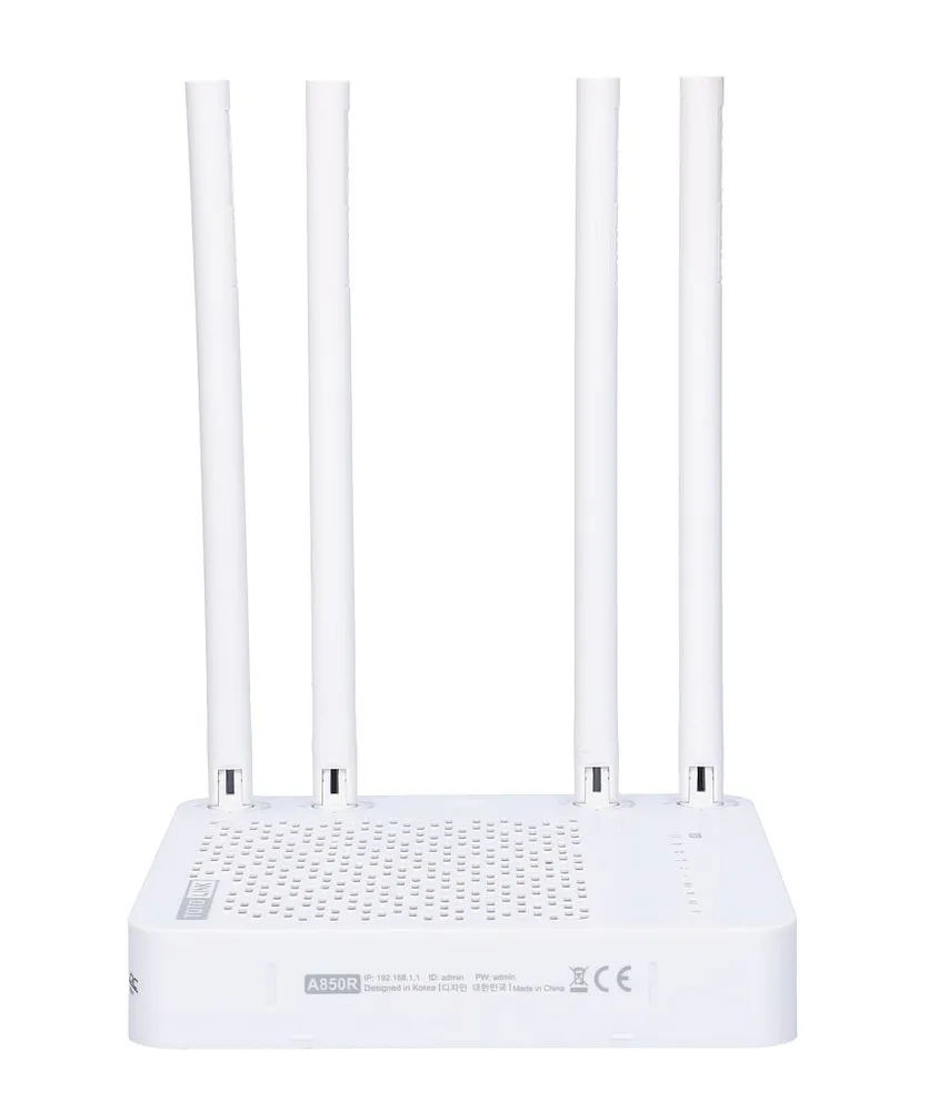 Totolink A850R | WiFi Router | AC1200, Dual Band, MIMO, 5x RJ45 100Mb/s Ilość portów WAN1x 10/100BaseTX (RJ45)