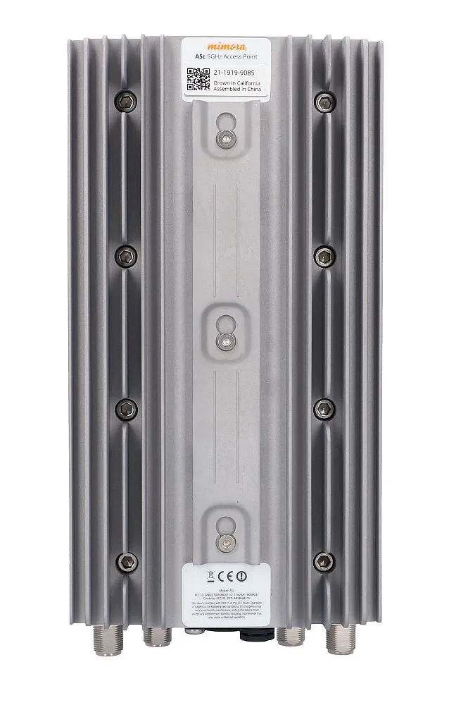 Mimosa A5c | Přístupový bod | 1Gbps, 4x4, 4,9-6,4GHz, bez antény Standardy sieci bezprzewodowejIEEE 802.11ac Wave 2