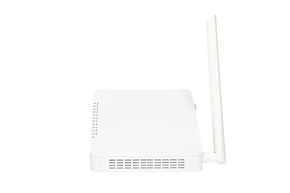 Extralink Tytan | ONT | 1x GPON, 4x RJ45 1000Mb/s, 2x RJ11, WiFi 2,4GHz, Broadcom chipset Standardy sieci bezprzewodowejIEEE 802.11g