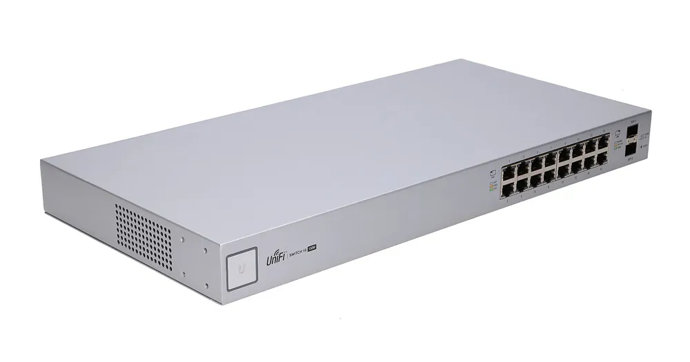 Ubiquiti US-16-150W | Switch | UniFi, 16x RJ45 1000Mb/s PoE, 2x SFP, 150W Moc (W)150