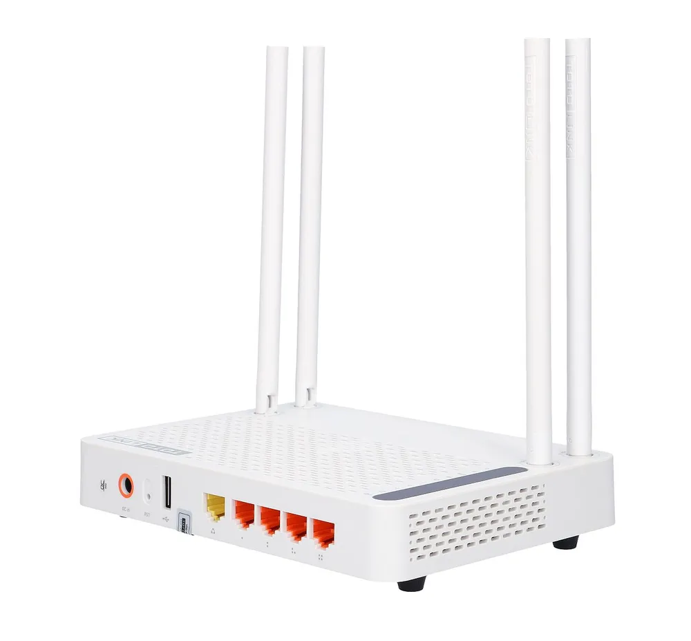 Totolink A2004NS | WiFi Router | AC1200, Dual Band, MIMO, 4x RJ45 1000Mb/s, 1x USB Częstotliwość pracyDual Band (2.4GHz, 5GHz)