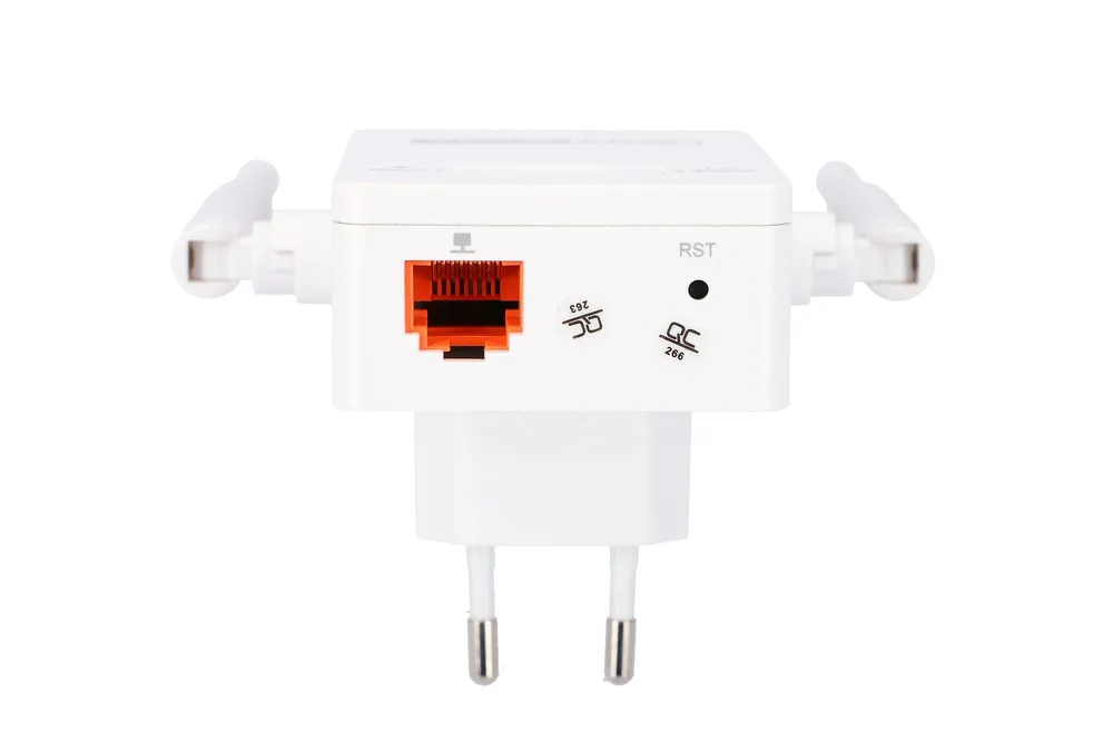 Totolink EX200 | Extensor de rango WiFi | 300Mb/s, 2,4GHz, 1x RJ45 100Mb/s, 2x 4dBi Standardy sieci bezprzewodowejIEEE 802.11n