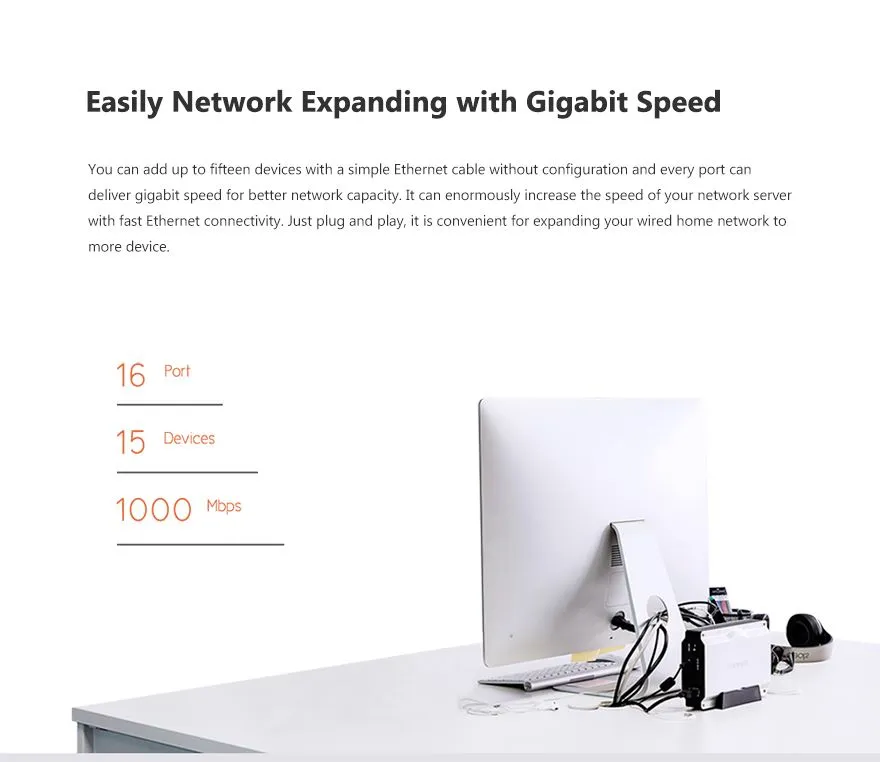 Totolink SG16 | Switch | 16x RJ45 1000Mb/s Gigabit, Rackmount, no gestionado 7