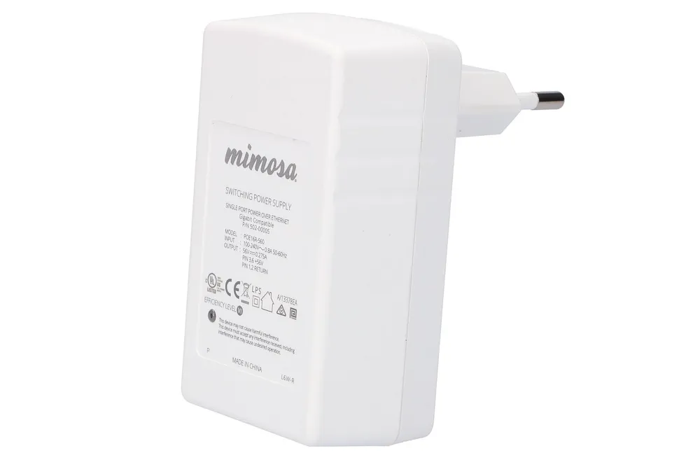 Mimosa PoE 56V | Zdroj napájení PoE | 1Gbps, pro C5x, C5c Typ wyjścia zasilaczaPoE 1Gb/s