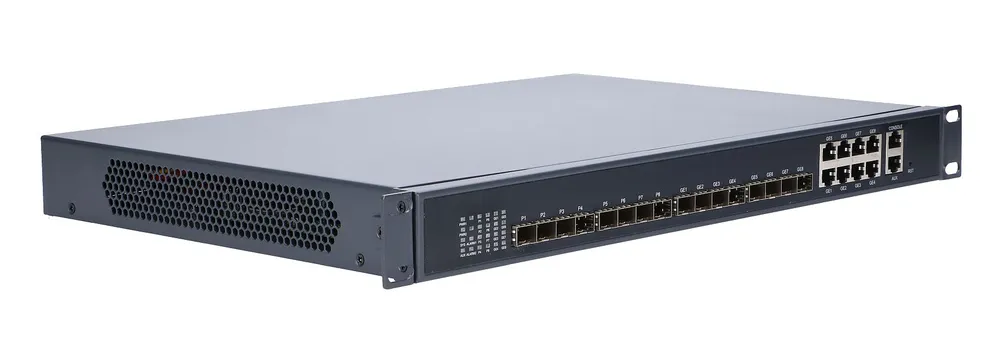 Extralink Predator | OLT | EPON, 1U 19", 8x Gigabit PON, 8x Gigabit Uplink, 8x SFP Typ obudowyRack (1U)
