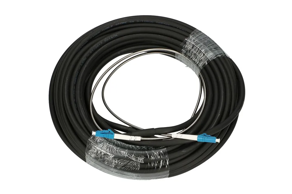 Extralink LC/UPC-LC/UPC | Patchcord | Monomodo, Simplex, G657A1, 3mm, 20m, blindado Długość20m