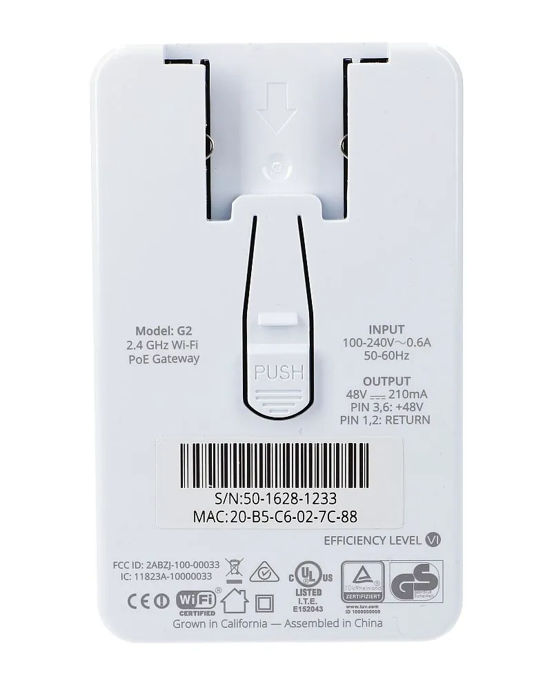 Mimosa G2 | Punto de acceso | 300Mbps, 2.4GHz, PoE, 802.11n Ilość portów WAN1x 10/100/1000BaseTX (RJ45)