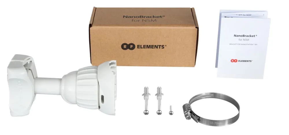 RF Elements NanoBracket | Suporte de montagem | dedicado a Ubiquiti NSM 2