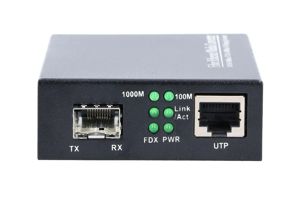 Extralink Sedir | Media convertidor | 1x SFP, 1x RJ45 1000Mb/s, reemplazo MC220 Rodzaj złącza światłowodowegoSlot SFP