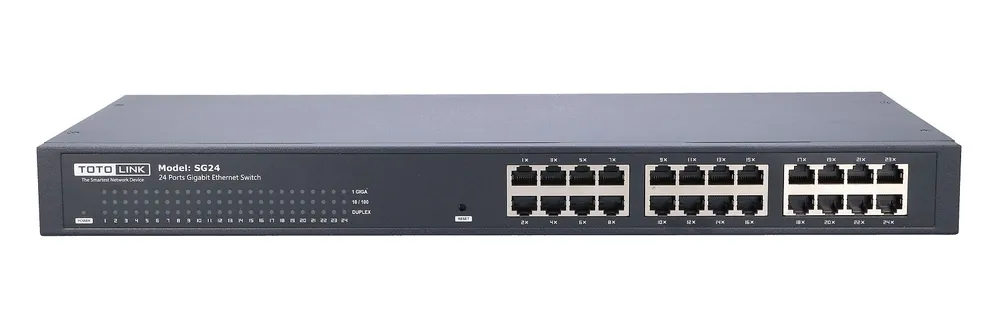 Totolink SG24 | Switch | 24x RJ45 1000Mb/s Gigabit, Rackmount, No gestionado Moc (W)Brak PoE
