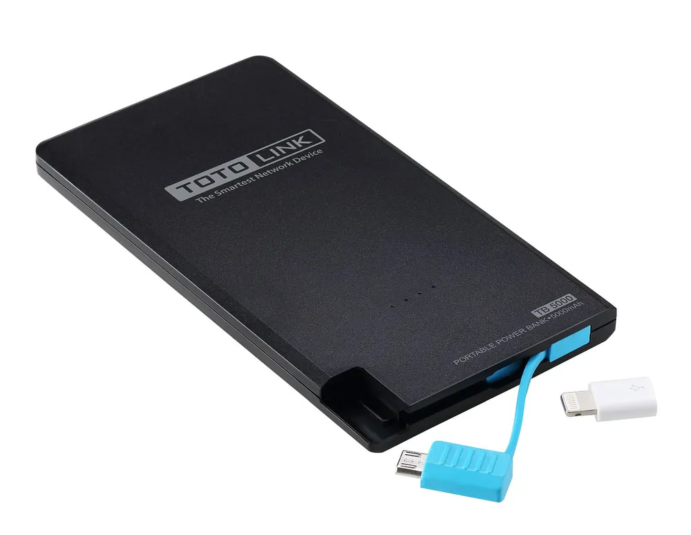 Totolink TB5000 | Power Bank | 5000mAh, 1x USB, 1x MicroUSB Napięcie wyjściowe5V