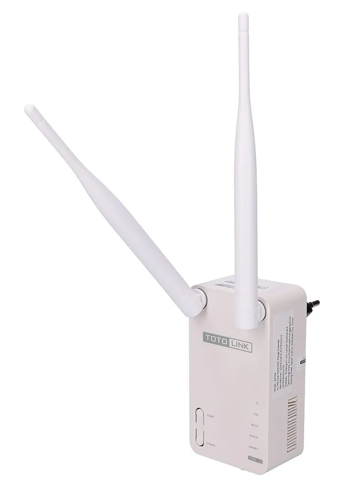 Totolink EX750 | Extensor de rango WiFi | AC750, Dual Band, 1x RJ45 100Mb/s, 2x 5dBi Standardy sieci bezprzewodowejIEEE 802.11g