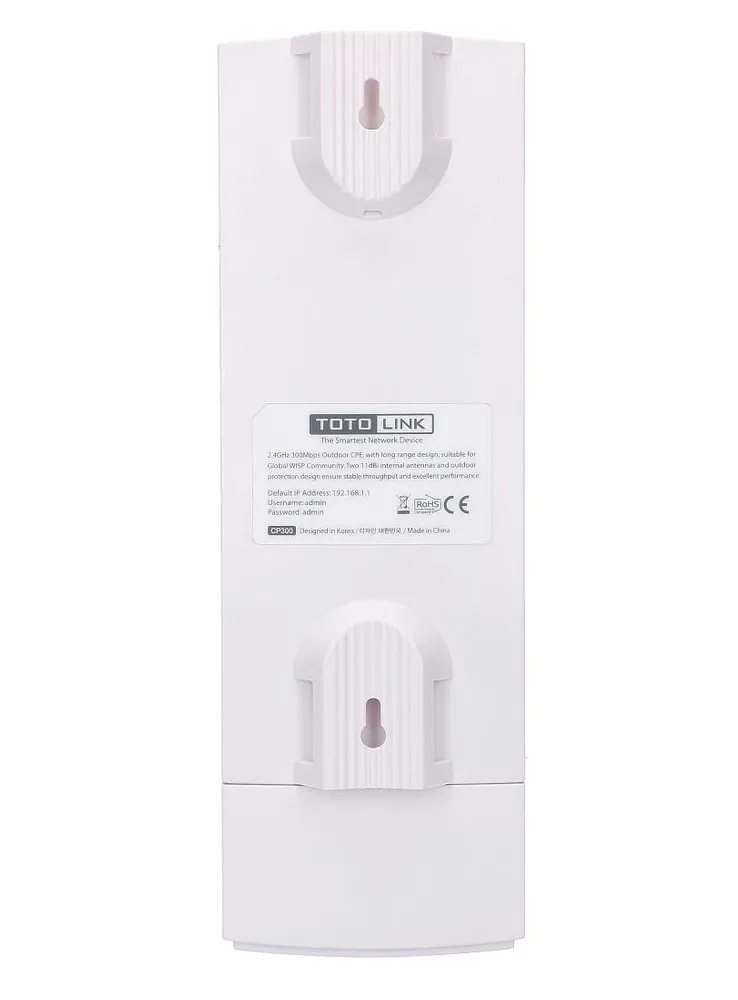 Totolink CP300 | Punto de acceso | 2,4Ghz, 300Mb/s, Exterior, 1x RJ45 100Mb/s, 2x 11dBi Zysk anteny11dBi - 20dBi